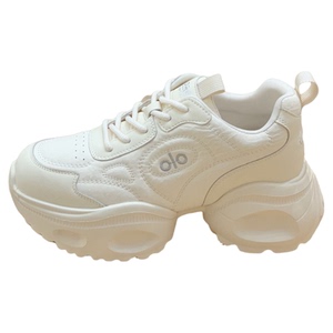 秋冬爆款真皮老爹鞋小个子女2025超火松糕厚底显腿长高级感运动鞋