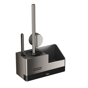 免打孔吸盘马桶刷带置物架壁挂式无死角厕所专用刷子卫生间高级感