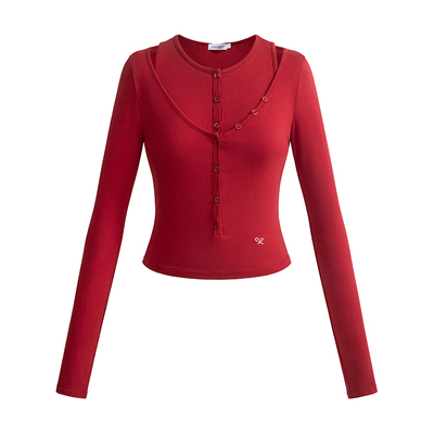 UNIFREEPLUS大码韩系长袖T恤