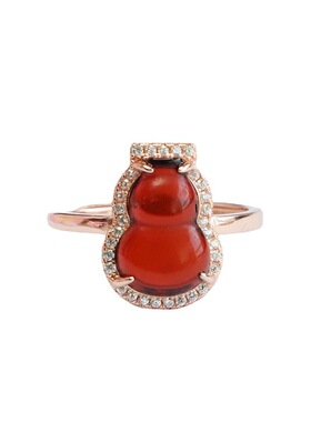 冰种葫芦纯银豪华风百搭戒指