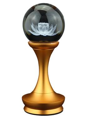 LED七彩莲花灯水晶灯观音长明灯