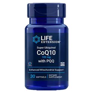 美国直邮还原型泛醇辅酶Q10加富里酸Super Ubiquinol CoQ10  PQQ