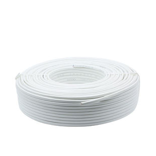 国标白色电线家用电缆线2芯户外电源线1.5 2.5平方护套电线软线