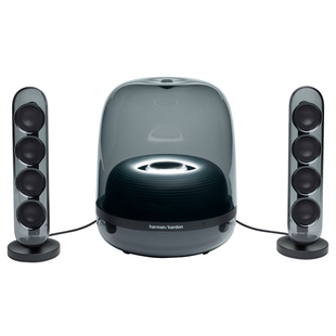 哈曼卡顿水晶4代音响Soundsticks4无线蓝牙电脑家用桌面音箱黑色