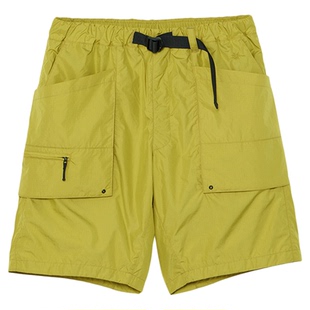 Goldwin夏Rip-stop工装短裤应对小雨防撕裂轻量多口袋男女同款