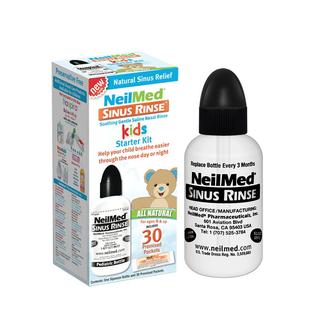 美国进口NeilMed儿童洗鼻盐30包配冲洗瓶鼻壶过敏鼻炎花粉敏感