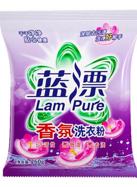 260g洗衣粉持久留香去渍去污官方旗舰店正品批发小袋洗衣服家用