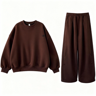 2025新款冬装女宝加绒女童韩系宝宝卫衣套装衣服冬装加厚冬季保暖