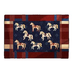 MOMO中古风新年入户垫入户门地垫进门防滑垫2026新款马年脚垫子