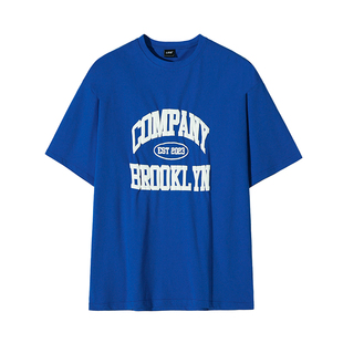 MRCYC字母印花T恤男士短袖夏季韩系潮流宽松半袖纯棉圆领休闲体恤