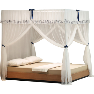 鸥廷落地蚊帐高级宫廷式三开门防尘免安装公主风2025新款家用卧室