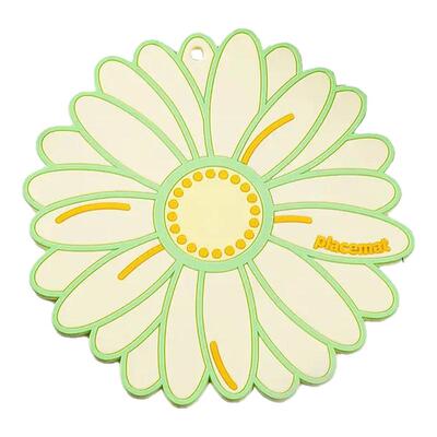 浅畔花朵隔热垫防烫垫餐垫耐高温创意软胶桌垫砂锅垫子防滑餐垫