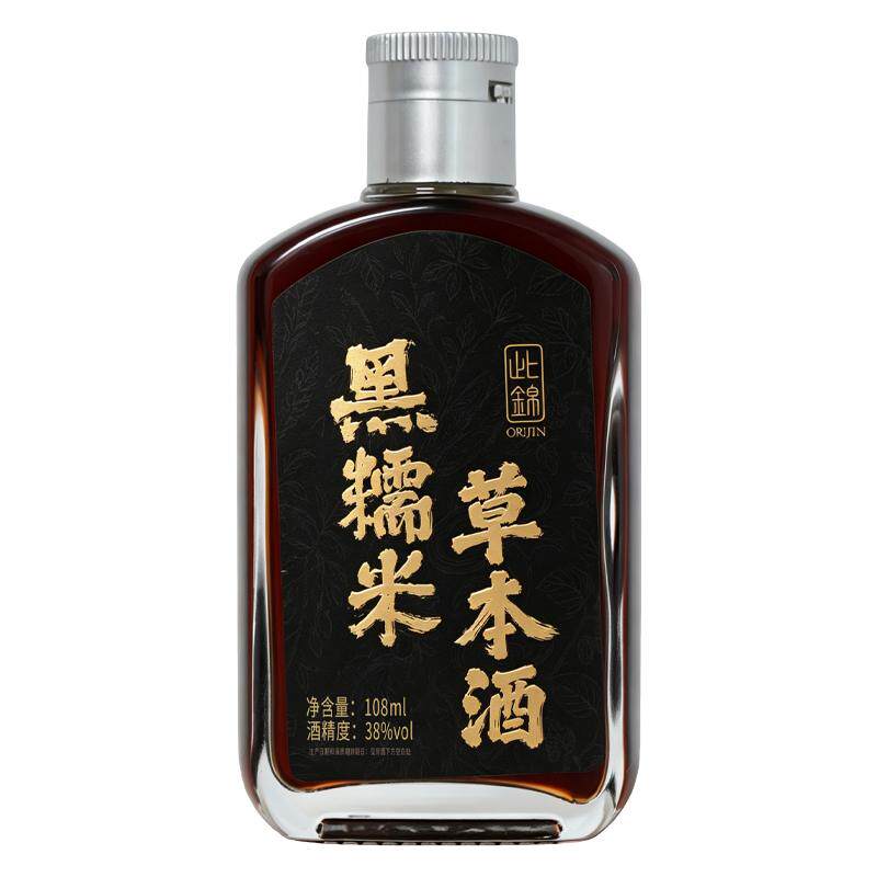 黑糯米草本酒】谷物本香38度药食浸泡 108ml*6瓶养男人参生补枸杞