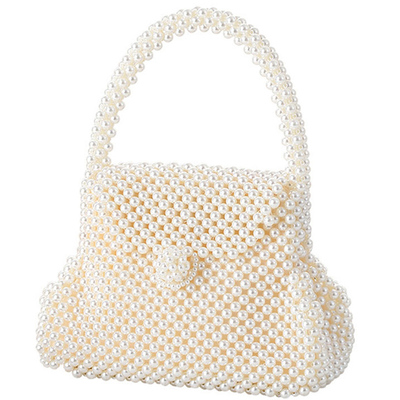 精致高档珍珠包包2026新款女士手提包手拎小包女名媛穿旗袍配的包