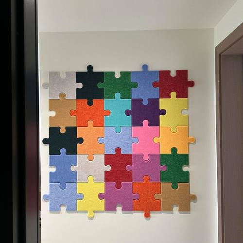 立体拼图毛毡板留言板墙面装饰客厅卧室幼儿园宿舍改造背景墙贴