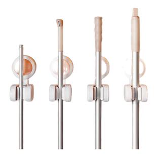 太力吸盘拖把壁挂夹门后免打孔挂扫把拖布挂钩固定置物架收纳神器