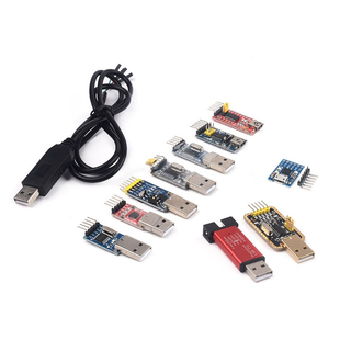 USB转TTL模块RS232转串口土豪金CH340 PL2303 FT232 CP2102刷机线