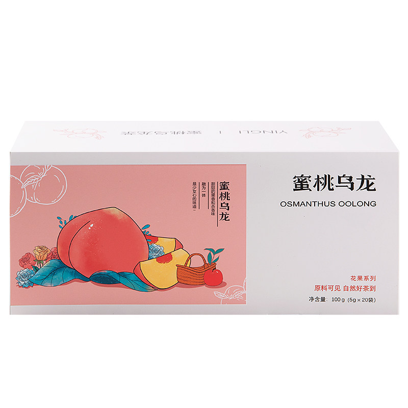 蜜桃乌龙茶白桃女养生花果袋泡茶玫瑰冷泡水果茶包夏日无糖礼盒装