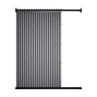 浴室折叠浴帘套装免打孔卫生间隐形磁吸防水布隔断帘淋浴干湿分离