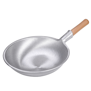 铝锅商用葱烧海参平底锅铝马勺熬汤烧汁烧龙虾专用锅老式铝锅加厚