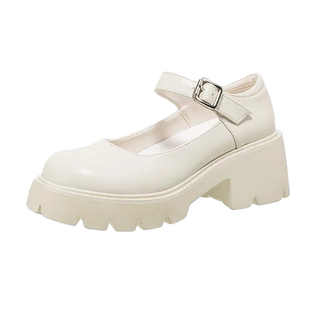 厚底玛丽珍鞋复古粗跟春夏小皮鞋女英伦2022新款配裙子日系jk鞋子