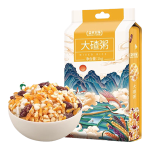 盖亚农场东北大碴粥1KG芸豆玉米碴黏糯省时易煮熟 膳食免搭配粗粮