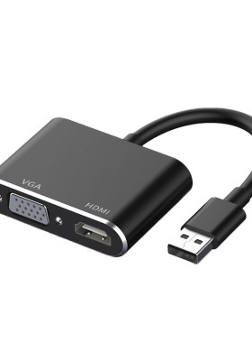 USB3.0转HDMIVGA接显示器投影仪