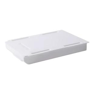 抽屉式收纳盒桌下隐藏私房钱藏钱暗盒小格免打孔搁板隐形桌面隔板