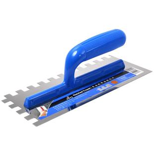 瓷砖胶薄贴锯齿刮刀镘刀拉槽批灰刀方齿形抹泥刀不锈钢抹灰刀工具