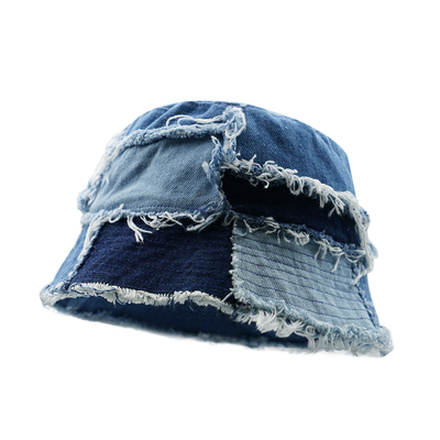 GULESWYCAP补丁碎边牛仔渔夫帽