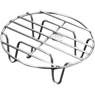 不锈钢蒸架316食品级家用厨房加高蒸架隔水电饭煲高脚蒸格蒸笼架