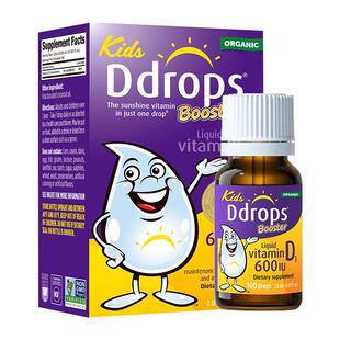 Ddrops滴卓思d3滴剂婴幼儿维D一岁以上儿童宝宝维生素d3婴儿vd3