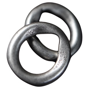 8mm精品复刻老钥匙孔天铁圆环铜环文玩记数侧挂环手串配件闭口环