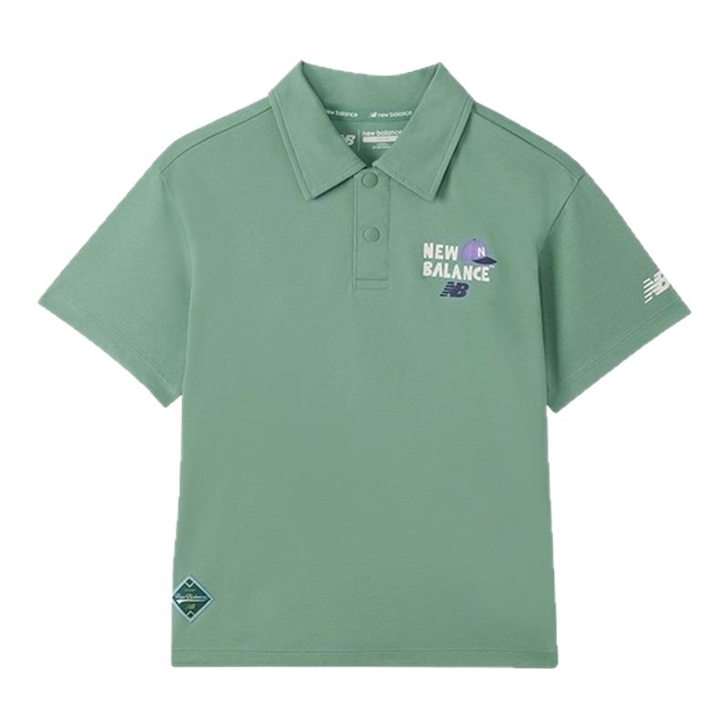 New Balance nb童装儿童男女夏季透气polo衫T恤短袖ND7FE21053