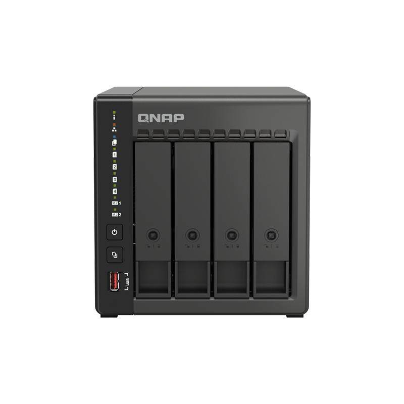 QNAP威联通存储TS-464C2 四盘位nas服务器8G内存支持扩充与 M.2 SSD 快取，散热升级