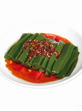 神仙豆腐酒店饭店专用特色菜商用凉拌菜成品观音豆腐斑鸠叶绿凉粉