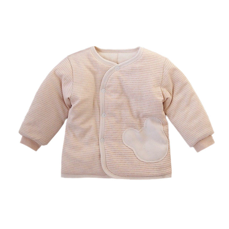 婴儿手工棉服冬季加厚保暖上衣