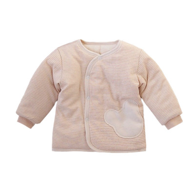 婴儿手工棉服冬季加厚保暖上衣