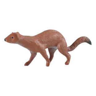 儿童玩具科教认知仿真野生动物模型实心黄鼠狼黄鼬黄猫水貂小摆件