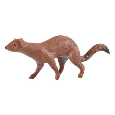 儿童玩具科教认知仿真野生动物模型实心黄鼠狼黄鼬黄猫水貂小摆件