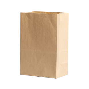 牛皮纸袋定制方底袋烘焙食品加厚外卖包装袋汉堡打包纸袋子 100个