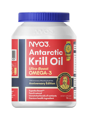 挪威NYO3品牌阿蒙森磷虾油山姆纯南极磷脂深海鱼油60粒omega3升级