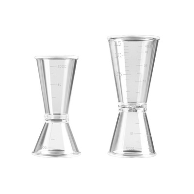 透明PC树脂盎司杯双头量杯量勺
