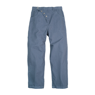 古叔的着【法工蓝】直筒工装裤男秋季新款美式复古宽松休闲阔腿裤