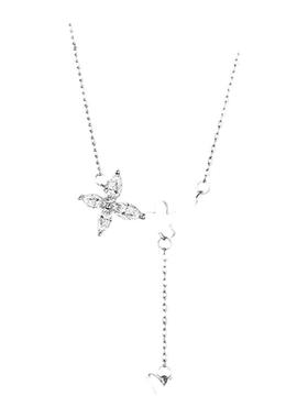 小众蝴蝶花朵项链女款生日礼物