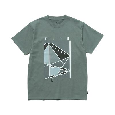 snowpeak雪峰2024秋户外休闲T恤Fireplace男女款短袖户外短袖