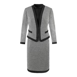 [商场同款]LIANGNUO靓诺高端职业女裙假两件拼接连衣裙女LL22325A