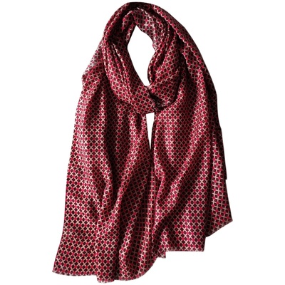 薄款女士红色羊绒围巾柔软披肩