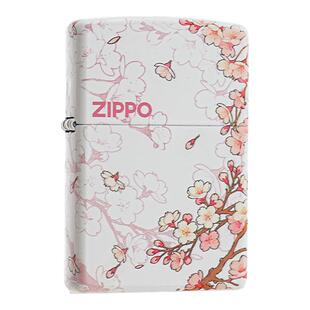 zippo打火机 樱你心动 zipoo正品防风煤油女士送男友情人节礼物
