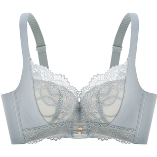 商场同款MYBODY内衣薄款大胸显小法式蕾丝聚拢收副乳性感文胸胸罩